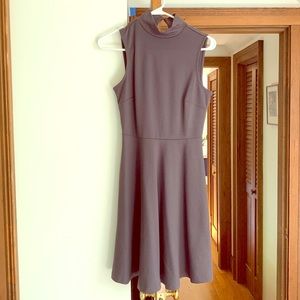 Charcoal grey sleeveless dress
